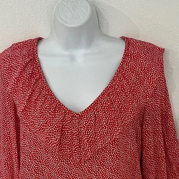 LOFT Ruffled Blouse Size S - Picture 3 of 5